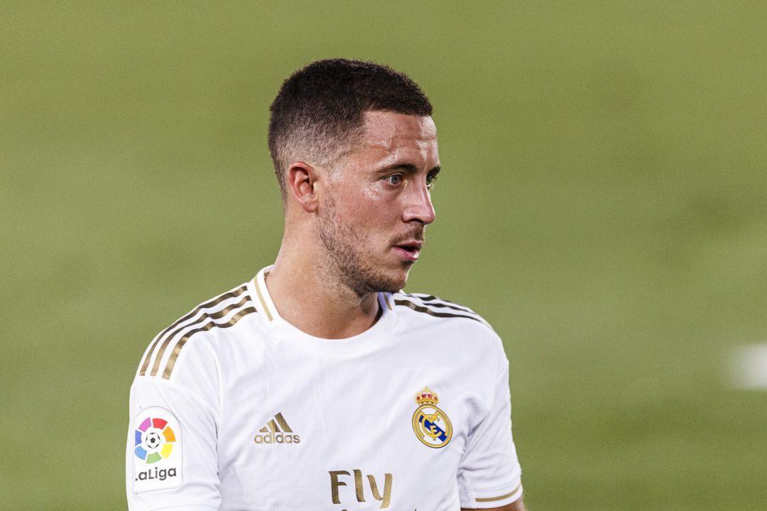 Hazard, durante el partido contra el Villarreal. Hazard, durante el partido contra el Villarreal.