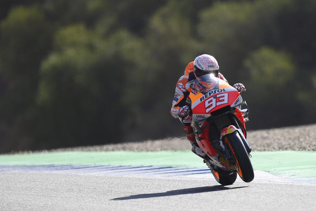 Marc Márquez, durante la carrera. Marc Márquez, durante la carrera.