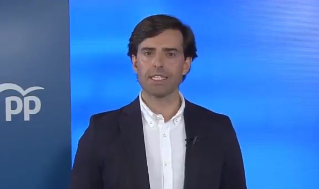 El vicesecretario de Comunicación del PP en el vídeo publicado por la formación en sus redes sociales, en el que Montesinos criticar la gestión del Gobierno. El vicesecretario de Comunicación del PP en el vídeo publicado por la formación en sus redes sociales, en el que Montesinos criticar la gestión del Gobierno.