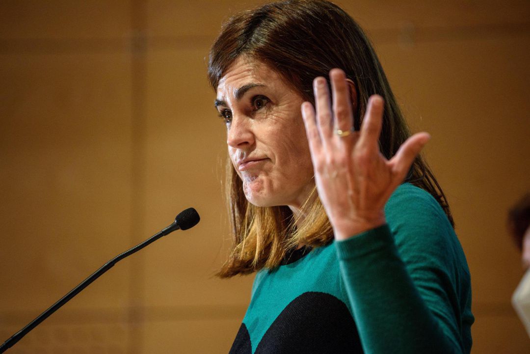 La candidata a lehendekari por Elkarrekin Podemos, Miren Gorrotxategi durante su valoración de los resultados electorales al parlamento vasco este domingo en Bilbao EFE.JAVIER ZORRILLA La candidata a lehendekari por Elkarrekin Podemos, Miren Gorrotxategi durante su valoración de los resultados electorales al parlamento vasco este domingo en Bilbao EFE.JAVIER ZORRILLA