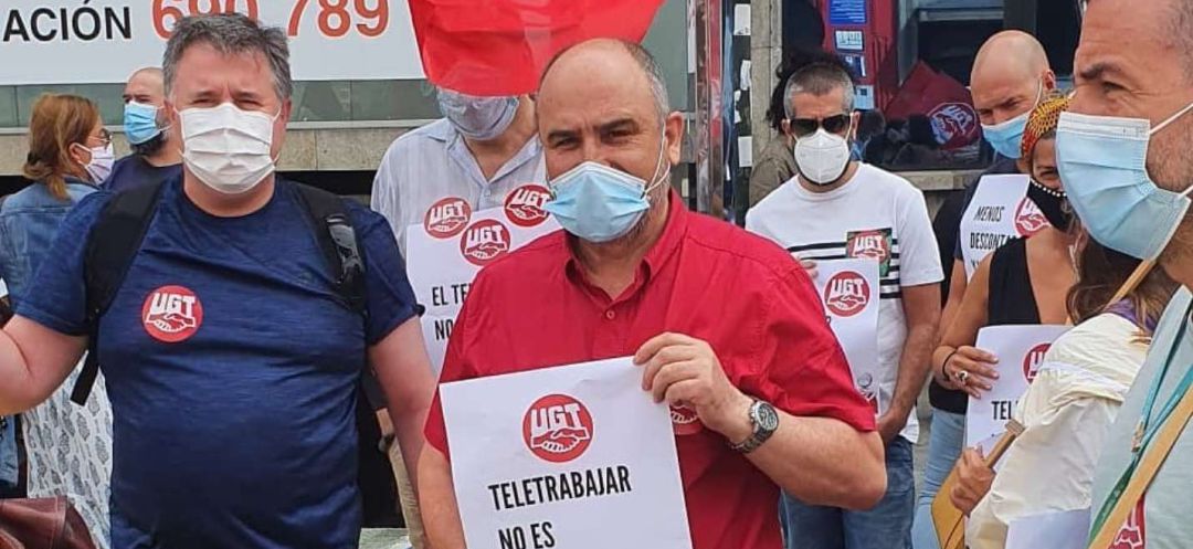 Movilización de los trabajadores de Teleperformance en A Coruña Movilización de los trabajadores de Teleperformance en A Coruña