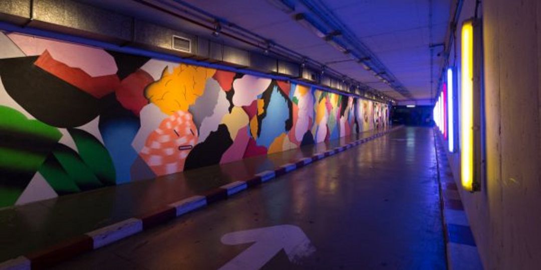 Arte urbano en los aparcamientos de Palma. Arte urbano en los aparcamientos de Palma.