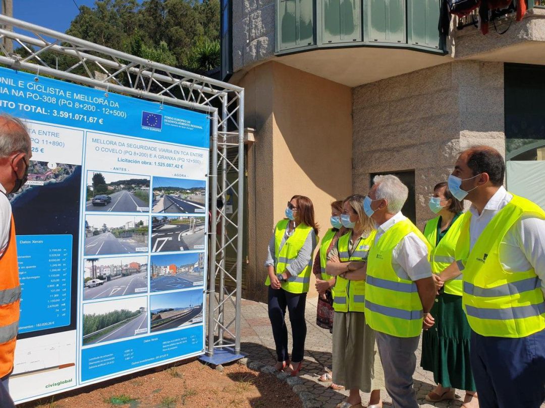 Obras de seguridad en la PO-308 entre Covelo y Raxó. Obras de seguridad en la PO-308 entre Covelo y Raxó.