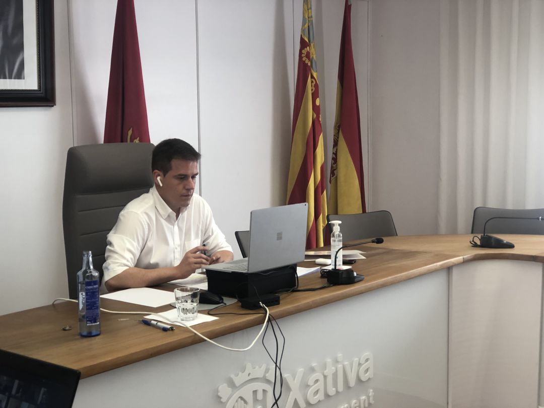El alcalde, Roger Cerdà, en el último pleno. El alcalde, Roger Cerdà, en el último pleno.