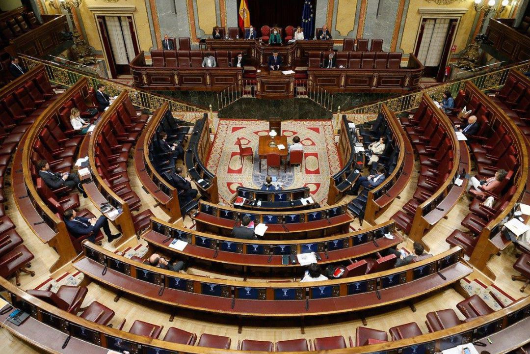 Hemiciclo del Congreso en el debate de la quinta prórroga del estado de alarma Hemiciclo del Congreso en el debate de la quinta prórroga del estado de alarma