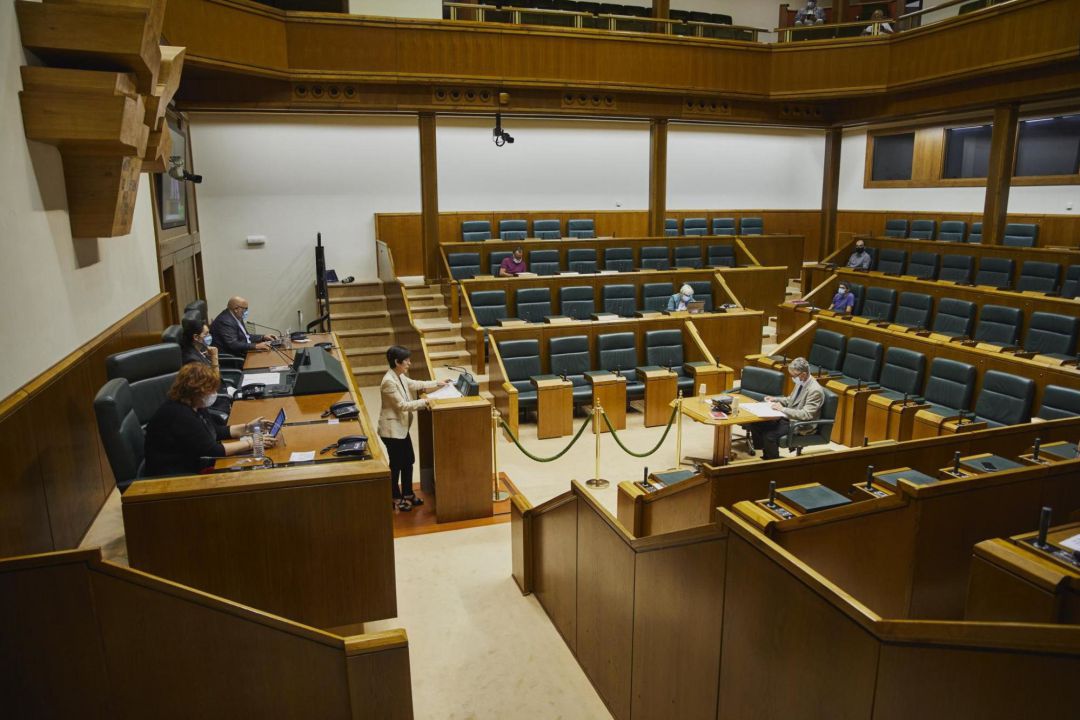 Aprobación de un texto en el Parlamento Vasco Aprobación de un texto en el Parlamento Vasco