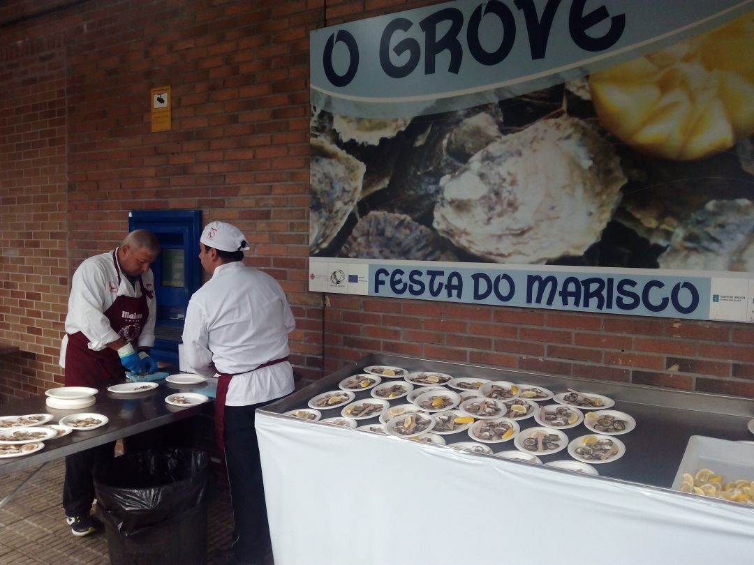 Foto de archivo A Festa do Marisco do Grov Foto de archivo A Festa do Marisco do Grov