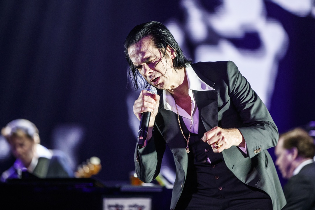 Nick Cave durante una actuación en el Primavera Sound de Barcelona en 2018 Nick Cave durante una actuación en el Primavera Sound de Barcelona en 2018