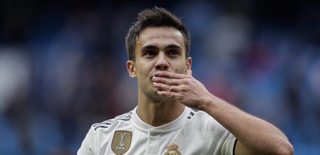 Sergio Reguilón, durante un partido con el Real Madrid Sergio Reguilón, durante un partido con el Real Madrid