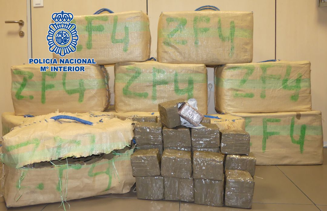 Hachís incautado en operación policial en la provincia de Castellón Hachís incautado en operación policial en la provincia de Castellón