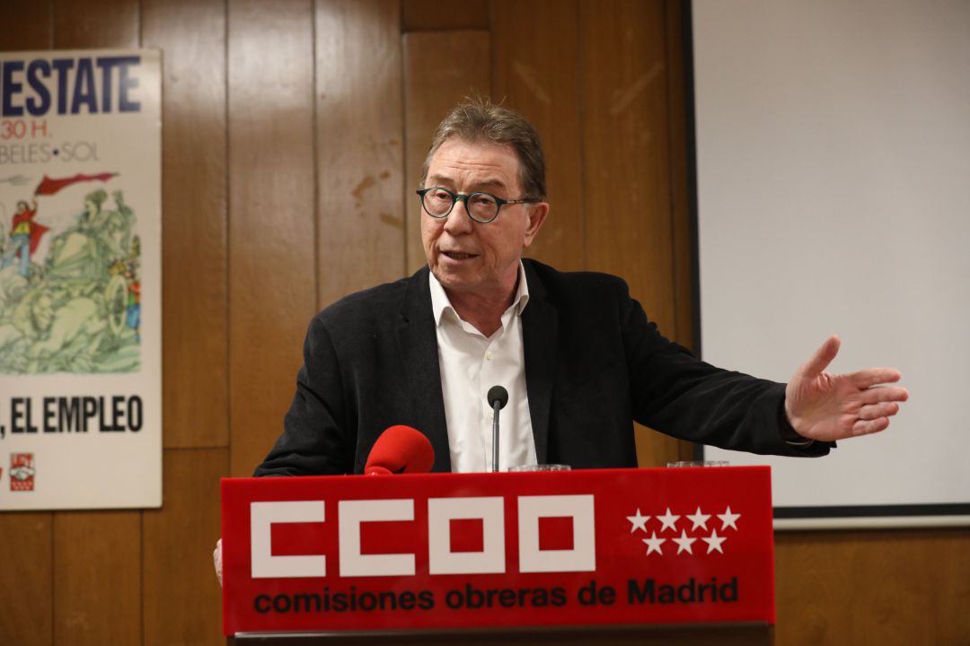 Imagen de recurso del secretario general de CCOO Madrid, Jaime Cedrún Imagen de recurso del secretario general de CCOO Madrid, Jaime Cedrún