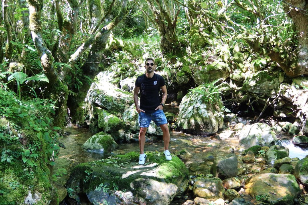 El Guaje durante sus vacaciones en Asturias. El Guaje durante sus vacaciones en Asturias.