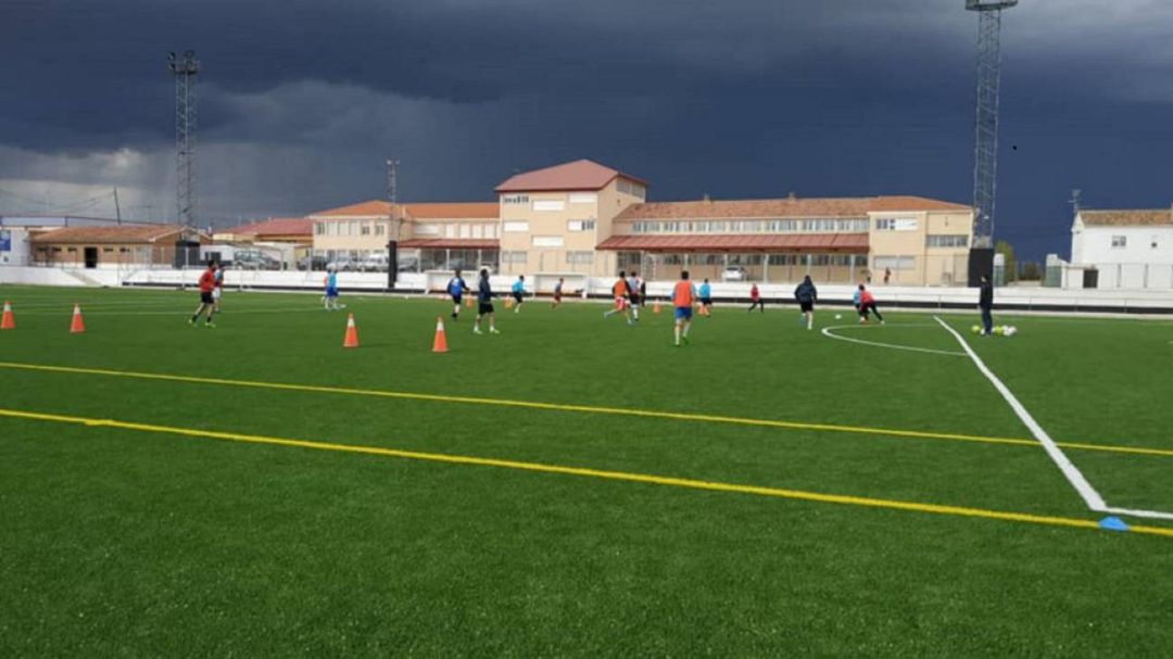 Foto de un entrenamiento del AD Campillo Foto de un entrenamiento del AD Campillo