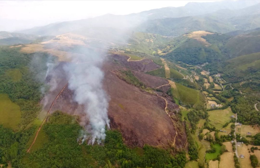 Incendio de Balboa, provincia de León. Incendio de Balboa, provincia de León.