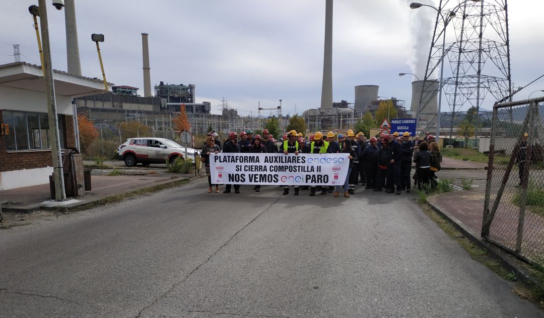 Protesta de las contratas de Endesa Protesta de las contratas de Endesa