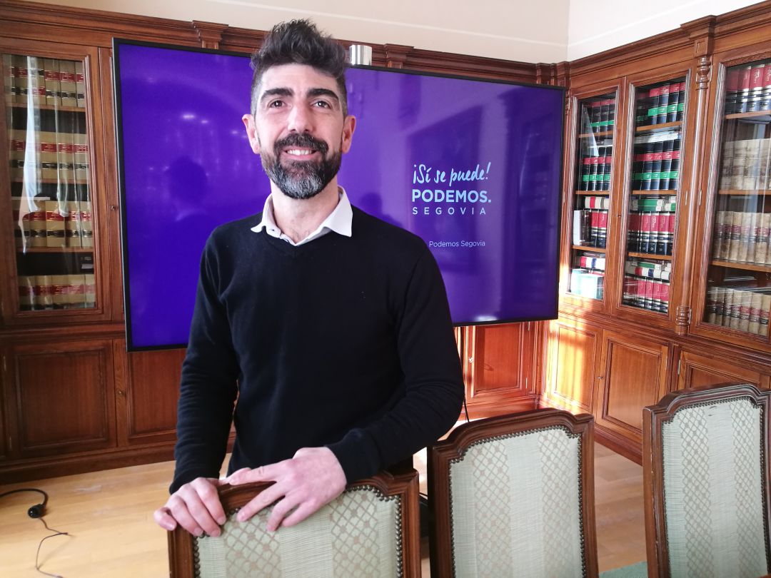 Guilermo San Juan, portavoz de Podemos Segovia Guilermo San Juan, portavoz de Podemos Segovia