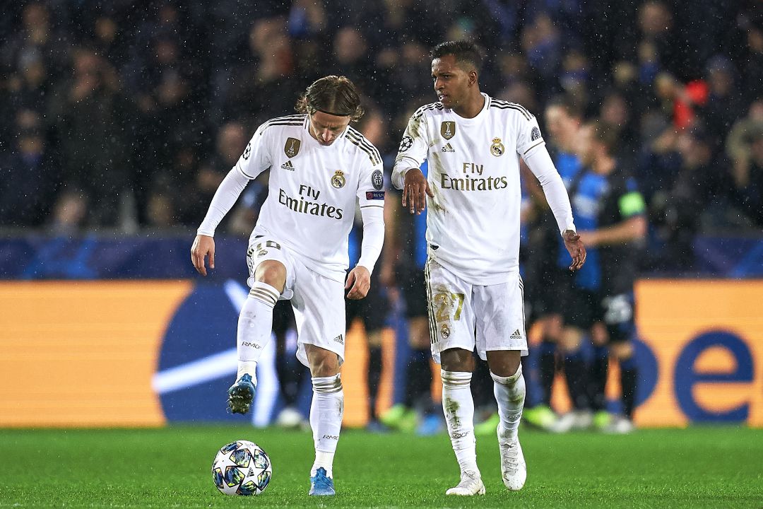 Modric junto a Rodrygo Modric junto a Rodrygo