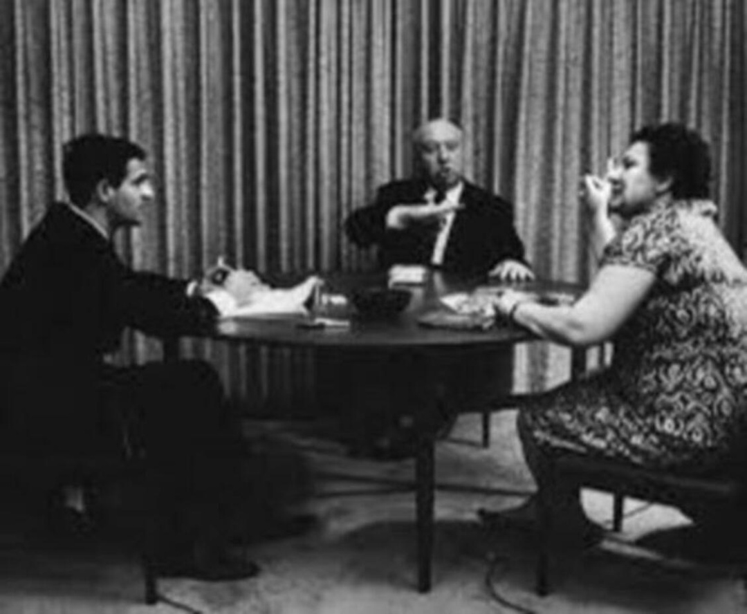 Helen Scott junto a Hitchcocky Truffaut Helen Scott junto a Hitchcocky Truffaut