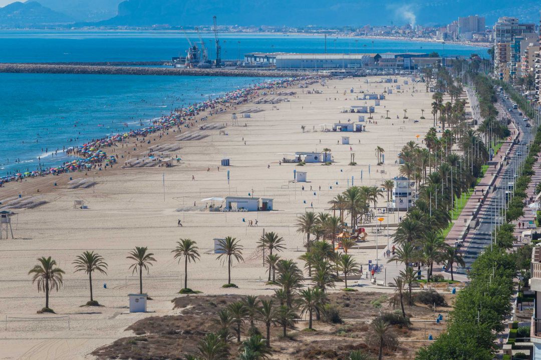 Imagen de la playa de Gandia Imagen de la playa de Gandia