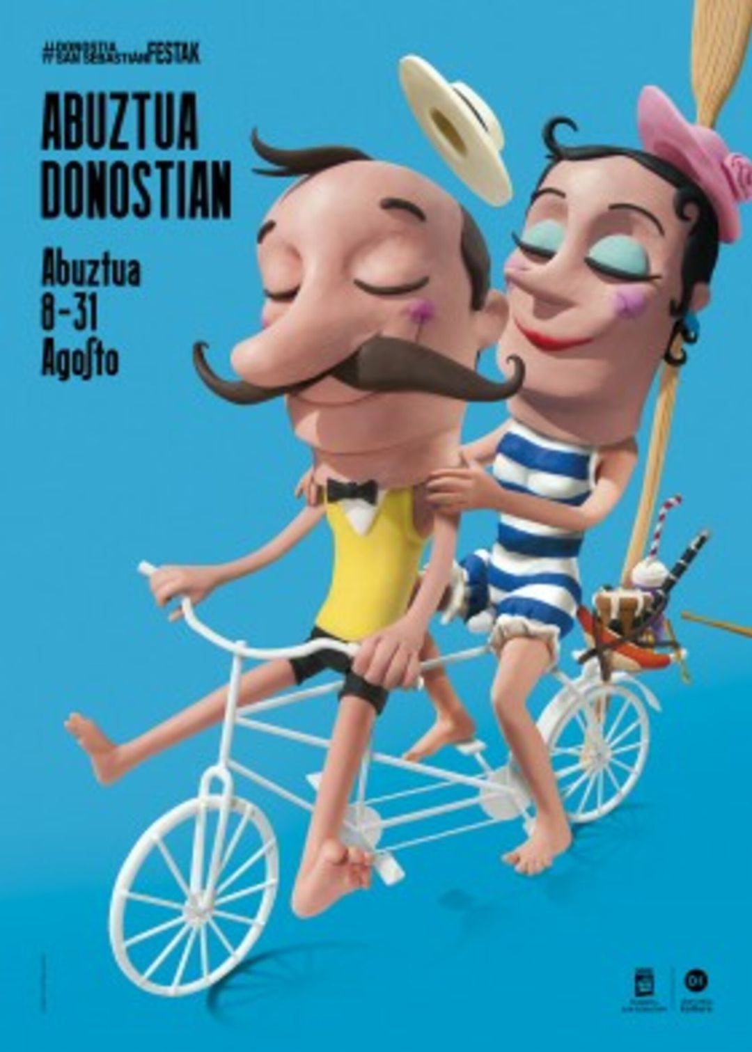 El cartel del programa "Abuztua Donostian" del mes de agosto. El cartel del programa "Abuztua Donostian" del mes de agosto.