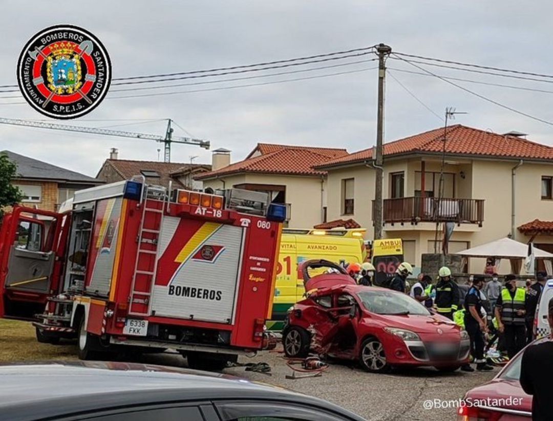 Accidente de tráfico en Santander Accidente de tráfico en Santander