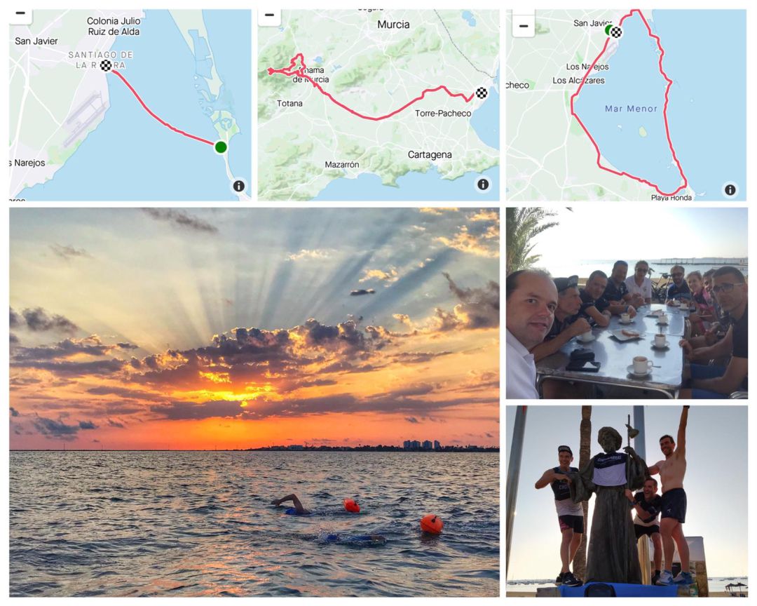 El Club Chotacabras de San Javier supera con creces las distancias del Ironman El Club Chotacabras de San Javier supera con creces las distancias del Ironman