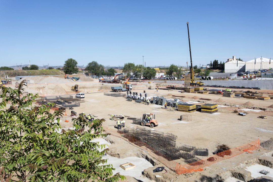 Imagen de archivo de las obras de la nueva planta de Nissan en Ávila Imagen de archivo de las obras de la nueva planta de Nissan en Ávila