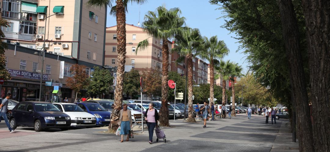 Imagen de una calle del barrio getafense de La Alhóndiga. Imagen de una calle del barrio getafense de La Alhóndiga.