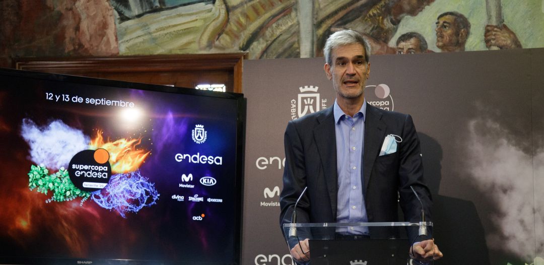Antonio Martin, durante el sorteo de la Supercopa de España Antonio Martin, durante el sorteo de la Supercopa de España