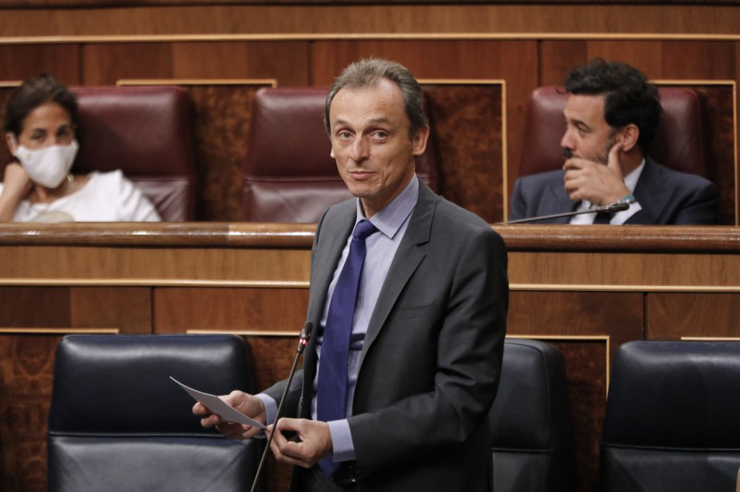 El ministro de Ciencia e Innovación, Pedro Duque, en el Congreso. El ministro de Ciencia e Innovación, Pedro Duque, en el Congreso.