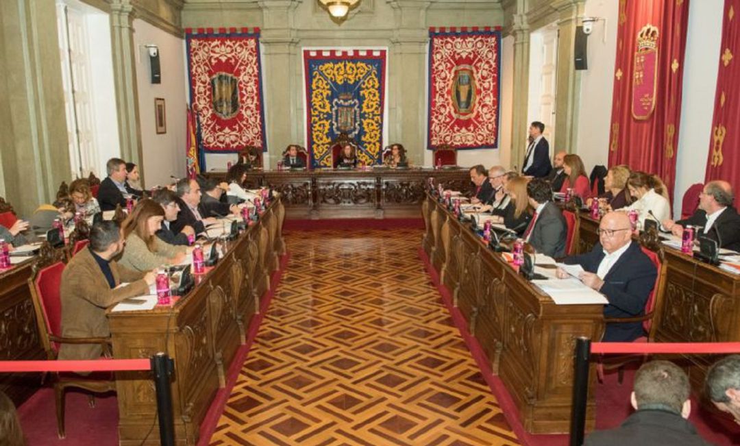 Fotografía de archivo de pleno municipal en el Ayuntamiento de Cartagena. Fotografía de archivo de pleno municipal en el Ayuntamiento de Cartagena.