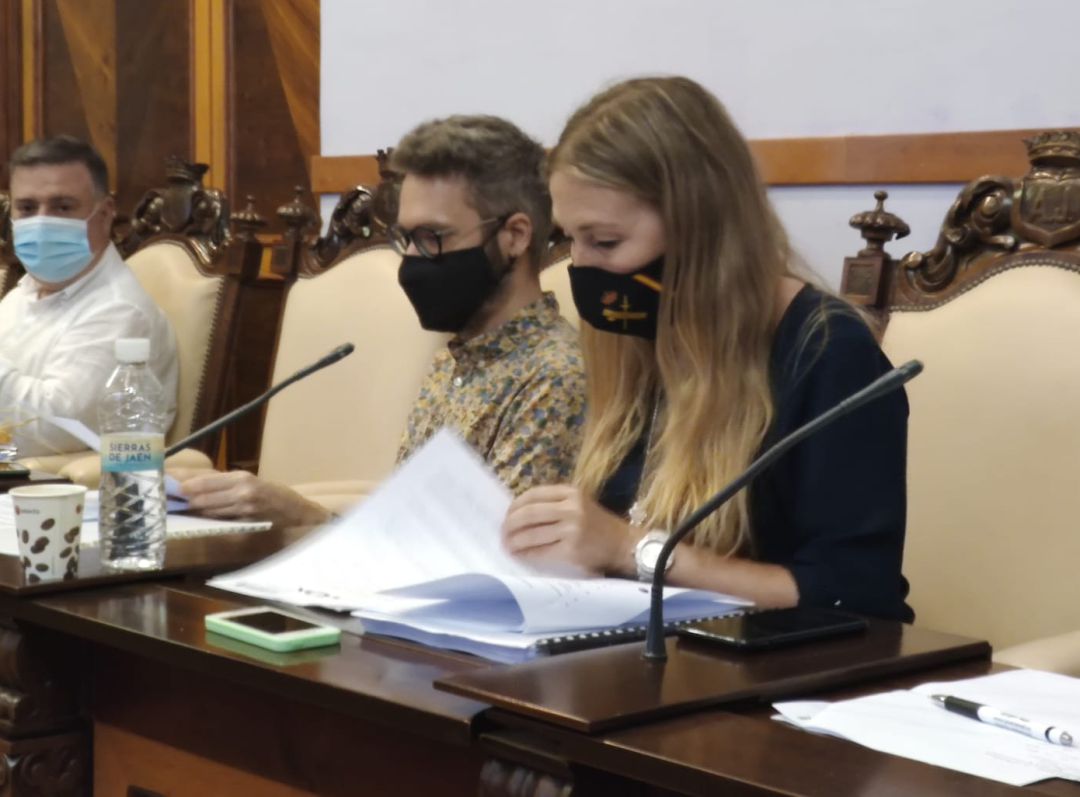 La portavoz de Vox en el Ayuntamiento de Jaén, Salud Anguita. La portavoz de Vox en el Ayuntamiento de Jaén, Salud Anguita.