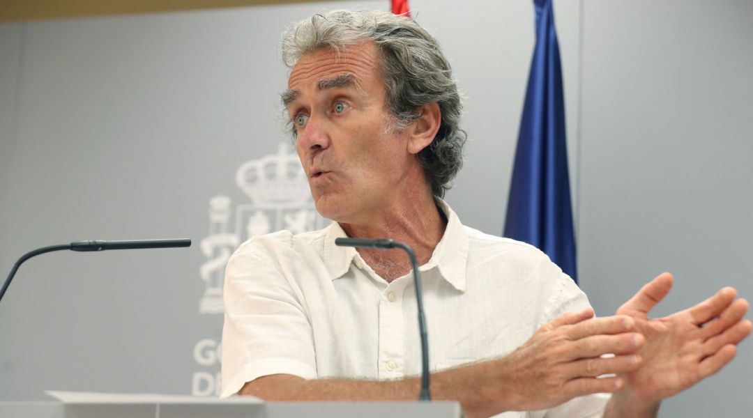 El director del Centro de Alertas y Emergencias Sanitarias, Fernando Simón, asiste a una rueda de prensa para analizar la evolución de la pandemia El director del Centro de Alertas y Emergencias Sanitarias, Fernando Simón, asiste a una rueda de prensa para analizar la evolución de la pandemia