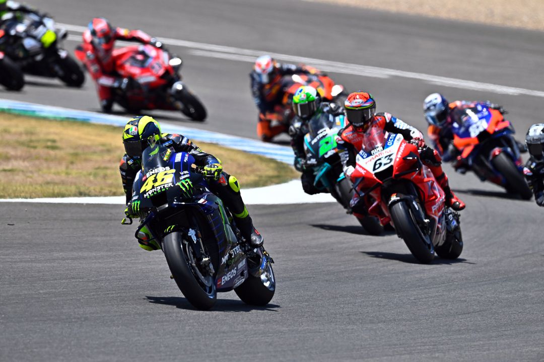 Rossi, durante el GP de España.m Rossi, durante el GP de España.m