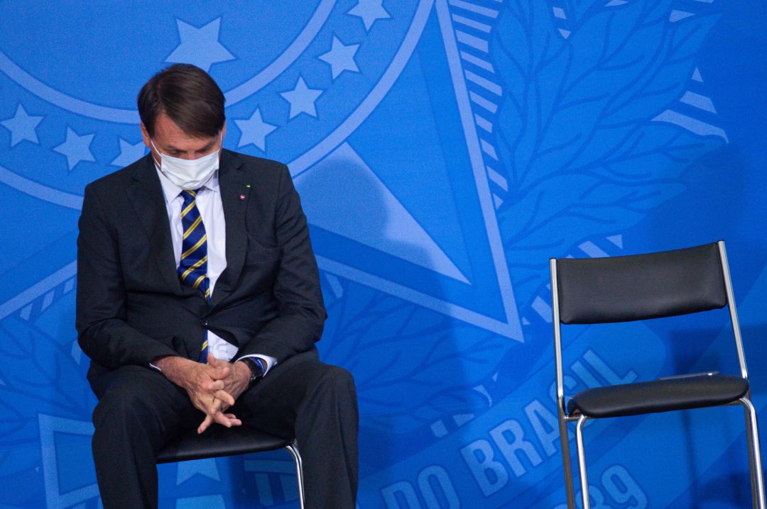 El presidente brasileño, Jair Bolsonaro, el pasado miércoles en Brasilia. El presidente brasileño, Jair Bolsonaro, el pasado miércoles en Brasilia.