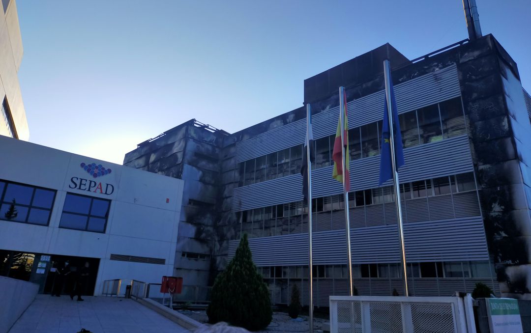 El edificio del SES en Mérida sufre un incendio El edificio del SES en Mérida sufre un incendio