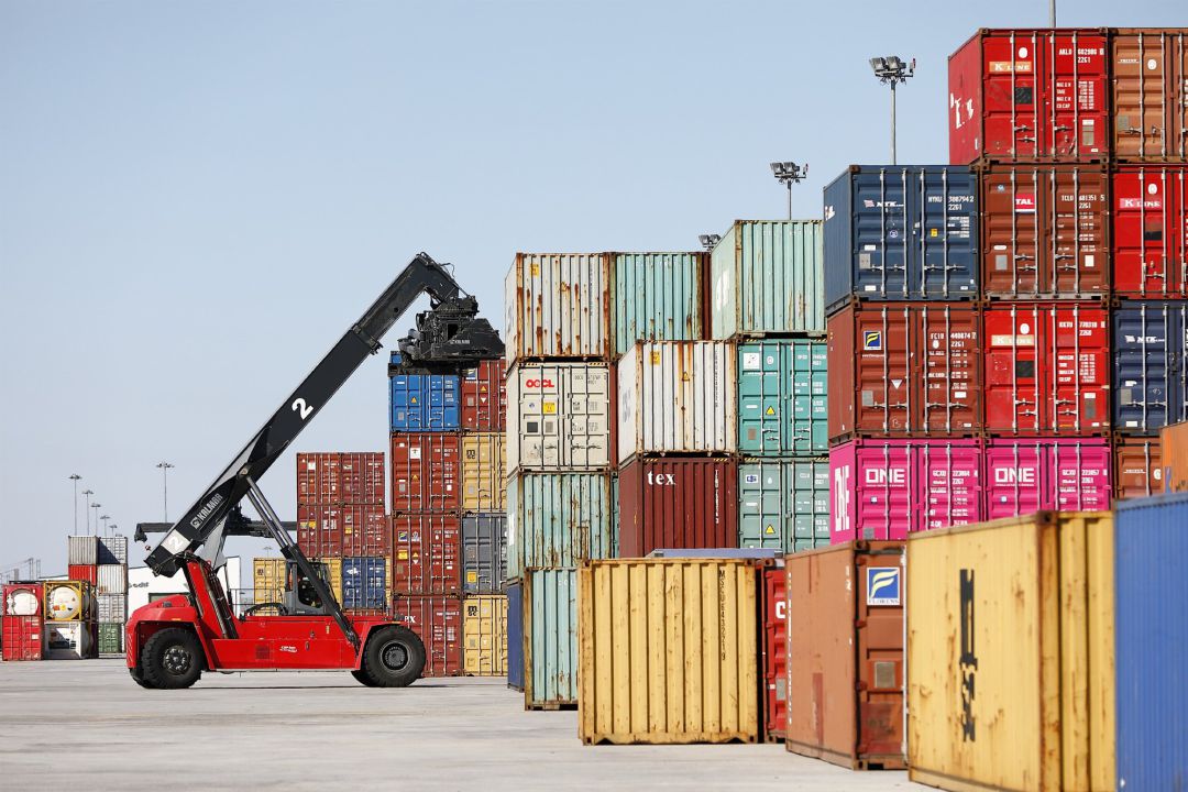 Exportaciones desde la terminal intermodal de Plaza. Exportaciones desde la terminal intermodal de Plaza.