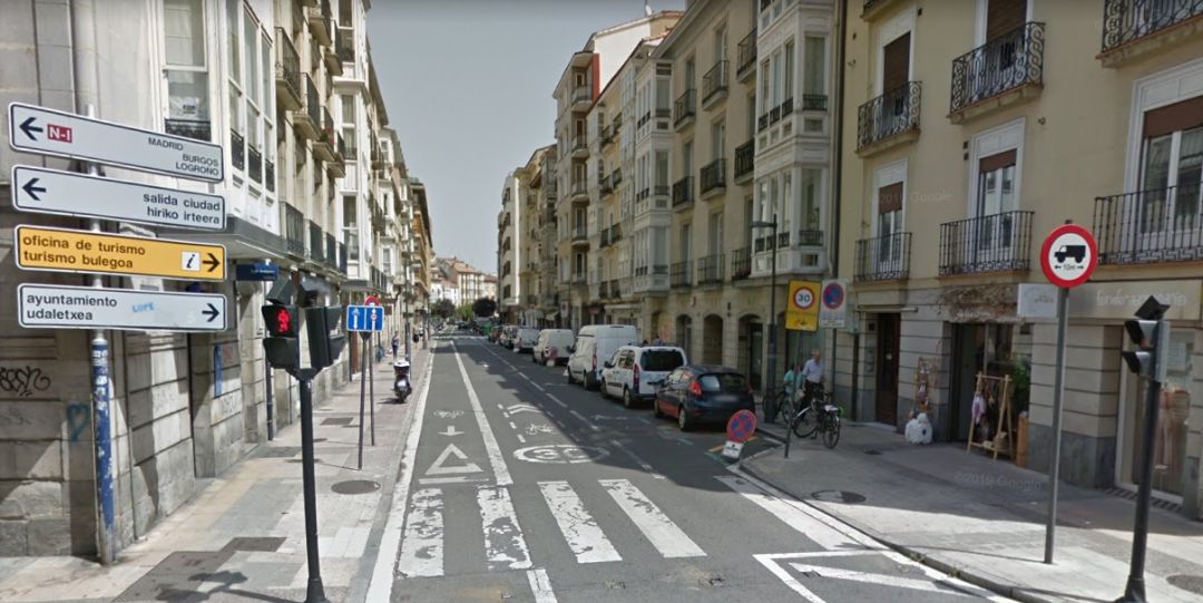 Imagen del tramo de la calle que sufrirá la reforma Imagen del tramo de la calle que sufrirá la reforma