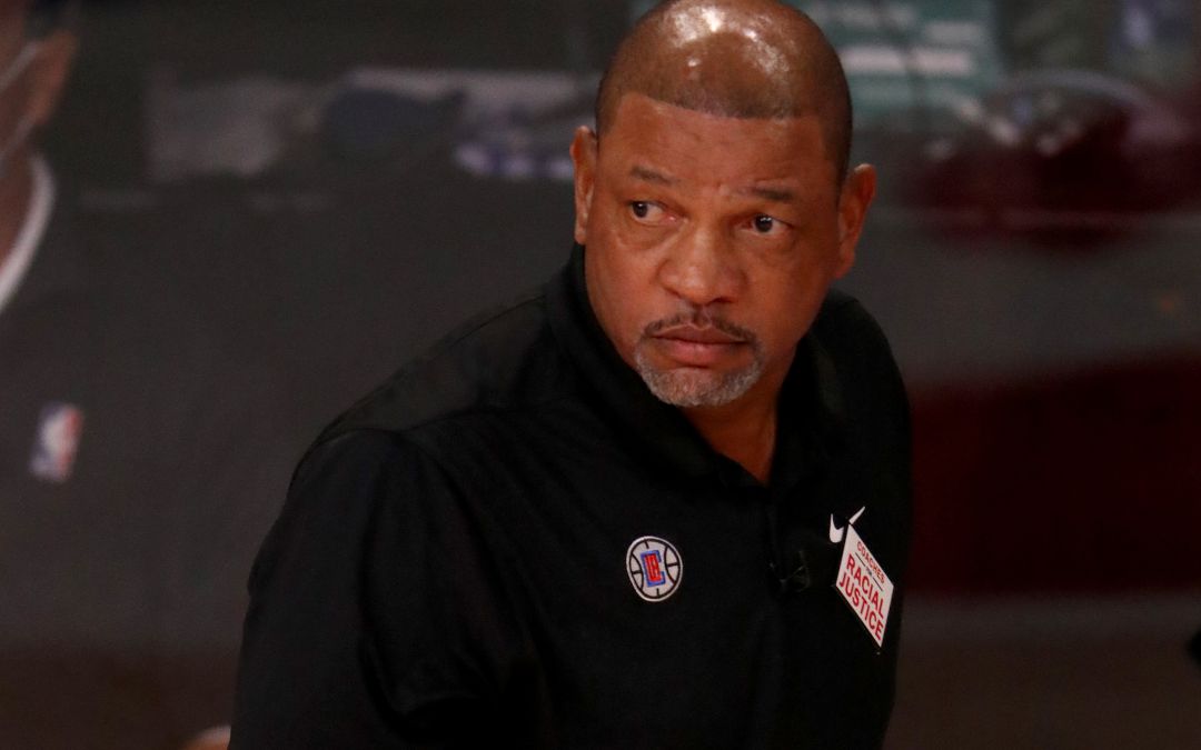 Doc Rivers, durante el partido contra los Lakers. Doc Rivers, durante el partido contra los Lakers.
