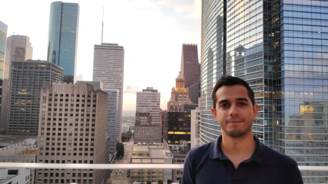 El cordobés Alejandro Ibañez, en Houston, TX, meses antes del inicio de la pandemia El cordobés Alejandro Ibañez, en Houston, TX, meses antes del inicio de la pandemia