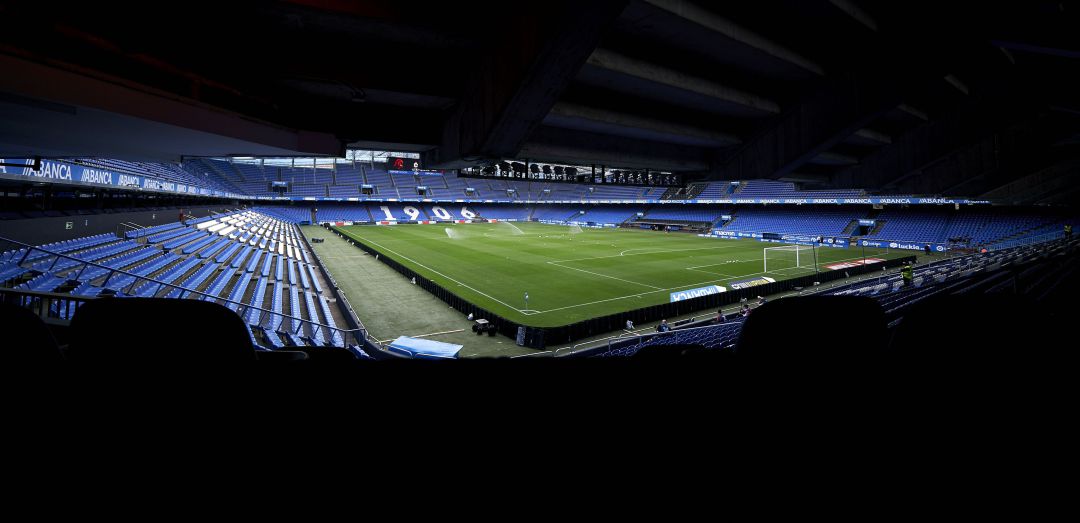 El estadio de Riazor, en la previa de un partido El estadio de Riazor, en la previa de un partido