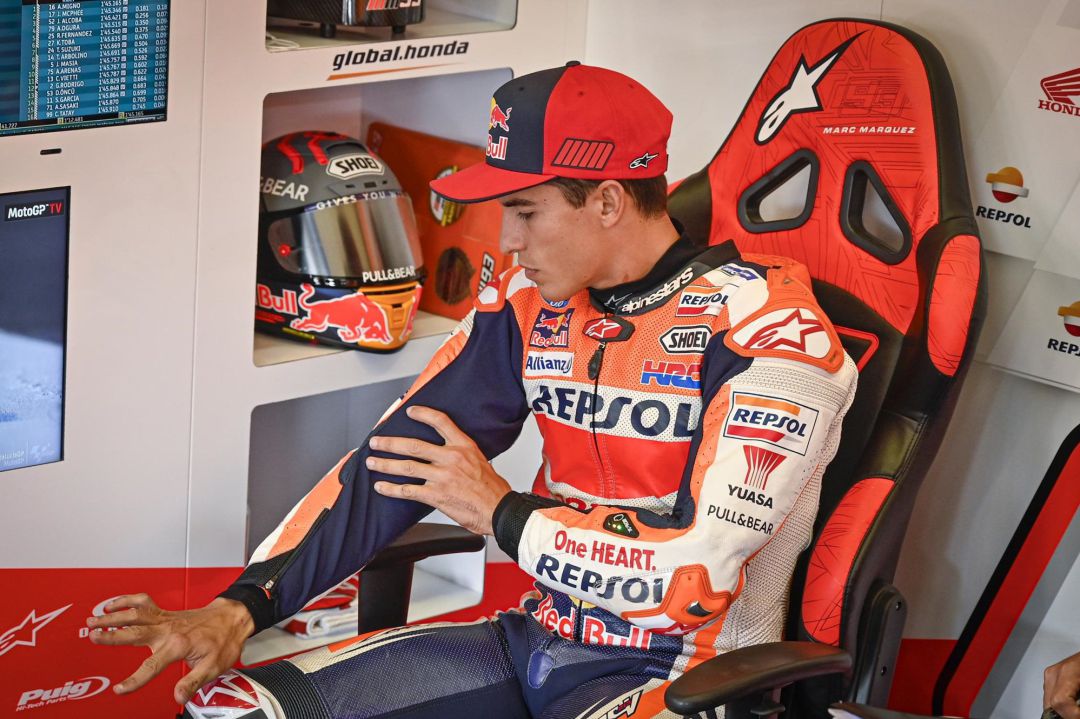 Marc Márquez en Jerez durante el último Gran Premio Marc Márquez en Jerez durante el último Gran Premio