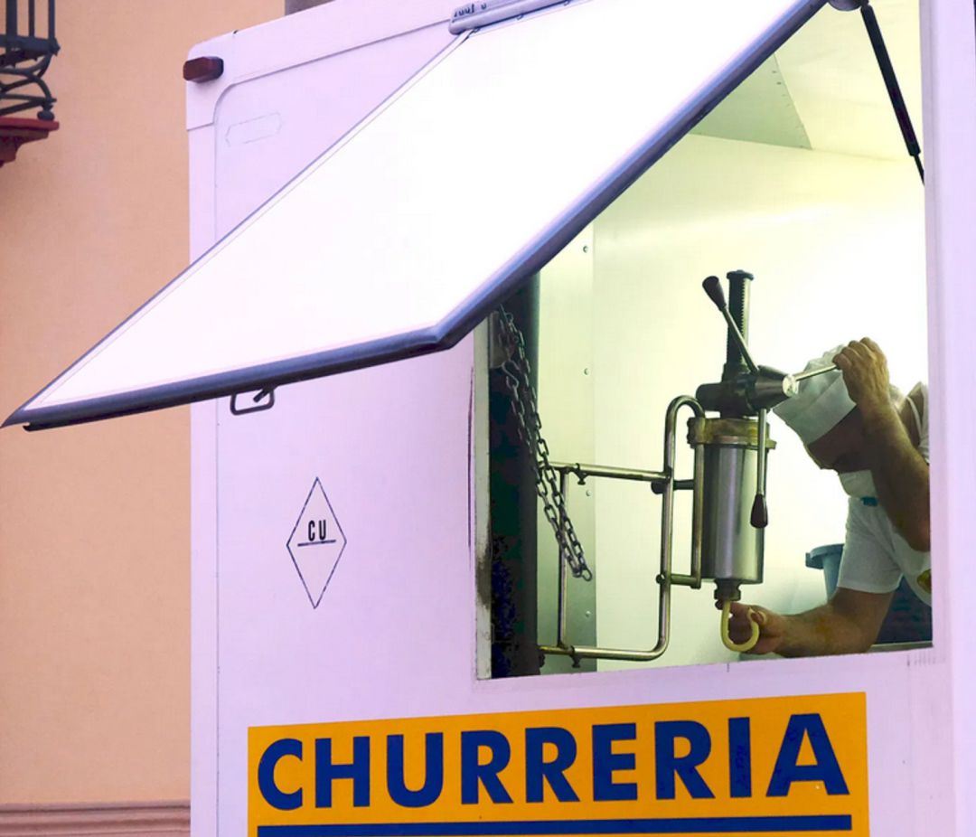 Churrería en una feria de La Mancha Churrería en una feria de La Mancha