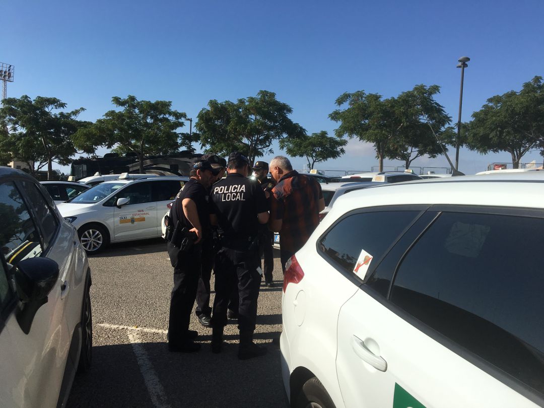 Imagen de archivo de un paro de los taxistas de Ibiza Imagen de archivo de un paro de los taxistas de Ibiza