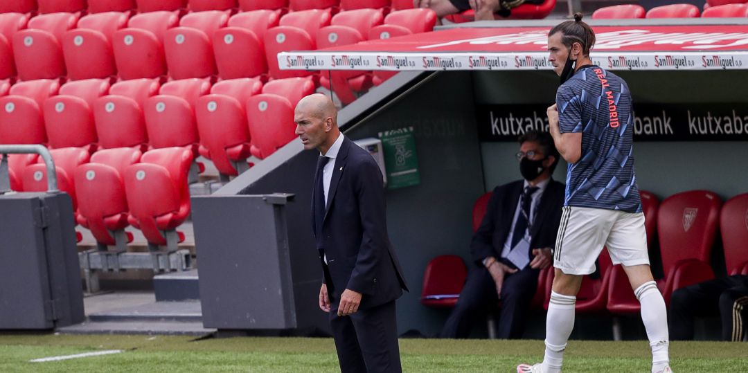 Zidane y Bale, durante el partido ante el Athletic en San Mamés Zidane y Bale, durante el partido ante el Athletic en San Mamés