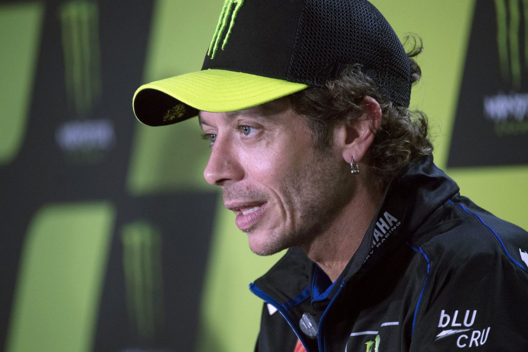 Valentino Rossi durante la rueda de prensa previa al Gran Premio de la República Checa Valentino Rossi durante la rueda de prensa previa al Gran Premio de la República Checa