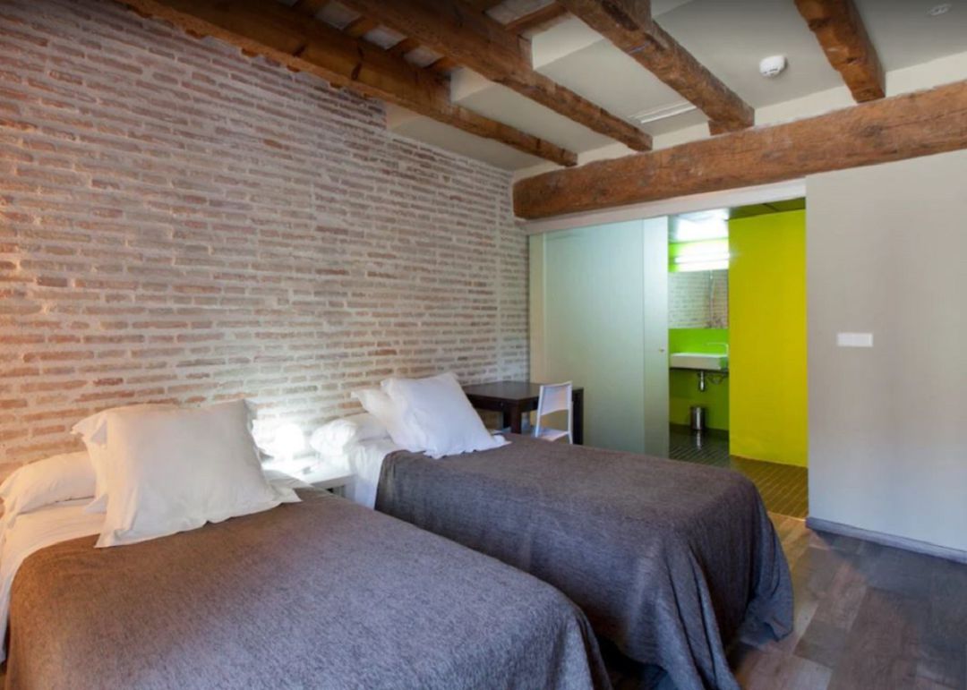 Imagen de una de las habitaciones del establecimiento de València que se convertía en "hotel refugio" para los turistas con COVID Imagen de una de las habitaciones del establecimiento de València que se convertía en "hotel refugio" para los turistas con COVID