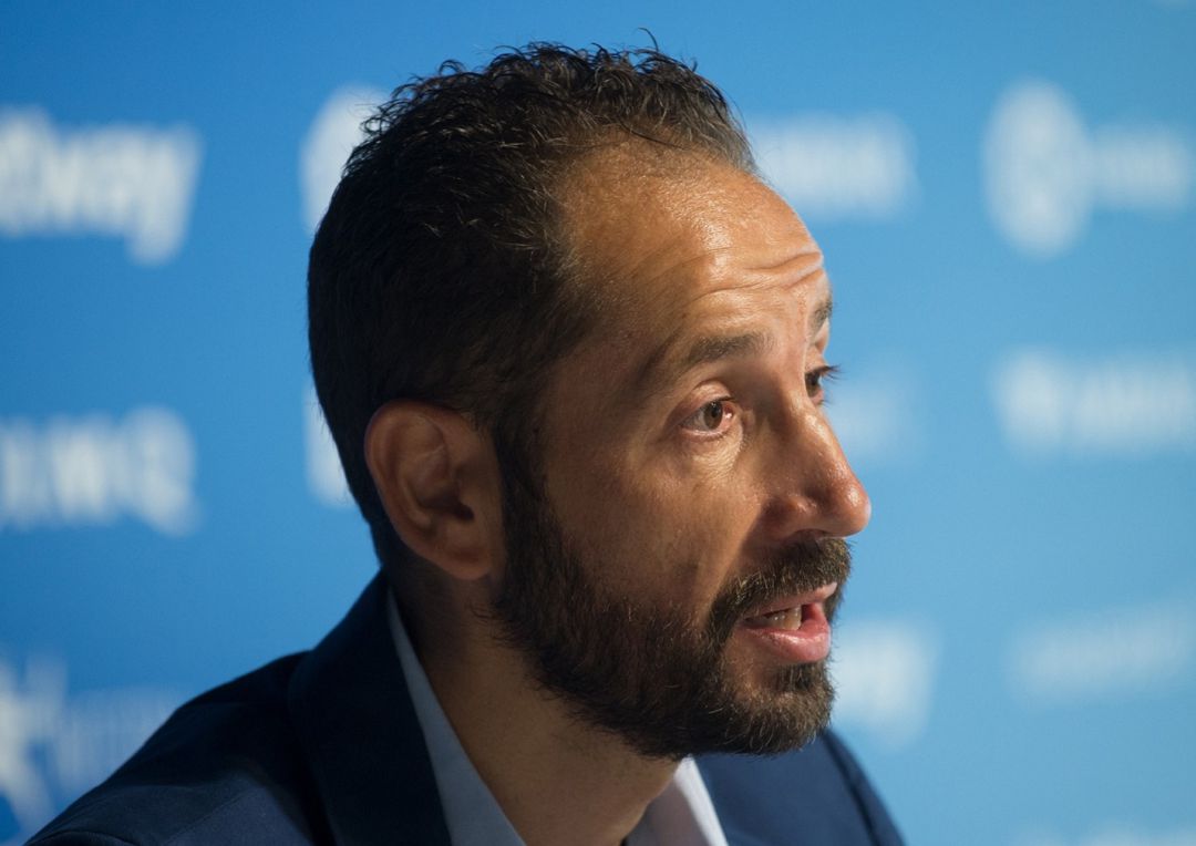 Pablo Machín, en su presentación Pablo Machín, en su presentación