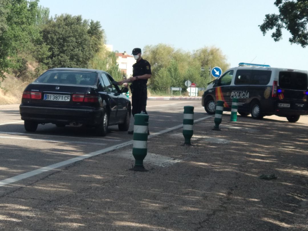 La Policía controla la entrada norte La Policía controla la entrada norte