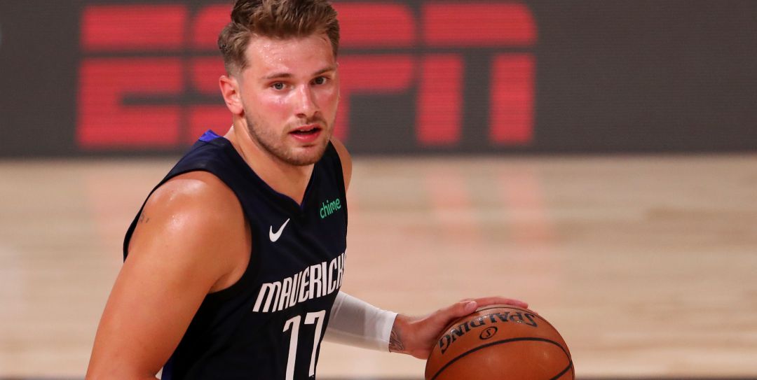 Luka Doncic, durante un partido en la burbuja de Orlando Luka Doncic, durante un partido en la burbuja de Orlando